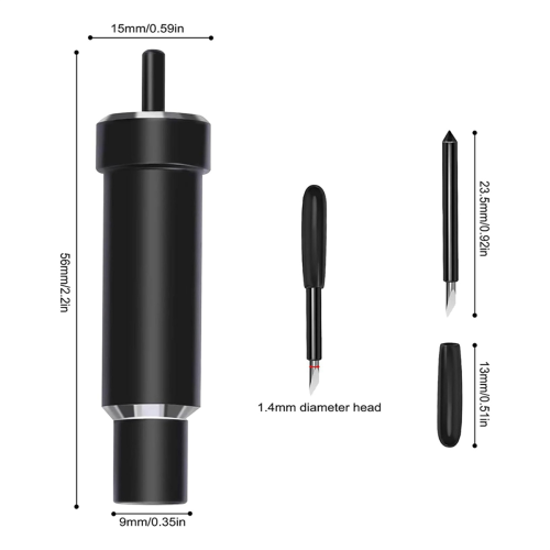 Blade and Housing,Deep Point for Explore 3/Air 2/Air/One/Maker/Maker,for Cutting Thick Materials Crafts A 1