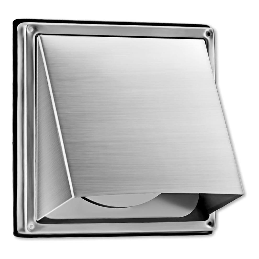 Photos - Chimney Jehiatek 4-Inch External Extractor Wall Vent Outdoor Cushioned Non Return Flap 