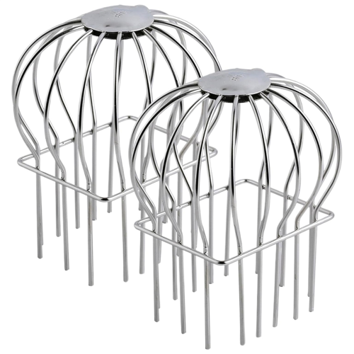 Gutter Guard,2Pcs Round Head Filter Downspout Guard Even Hollow Replacement Cover for Leaves-A