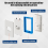 4Pcs 1/2Inch Single Gang Outlet Box Extender,Electrical Extender Receptacle Extension Blue 6