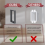 1/2inch Single Gang Outlet Box Extender-Electrical Extender Solution for Electrical Switches & Outlets 3