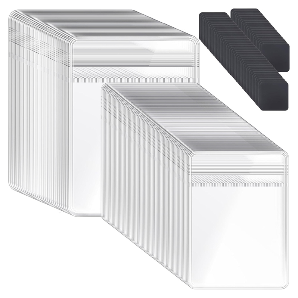 Jehiatek 200 Pcs Anti Tarnish Strips With Plastic Jewelry Bags Sets, 100 Storage And (2 Sizes)