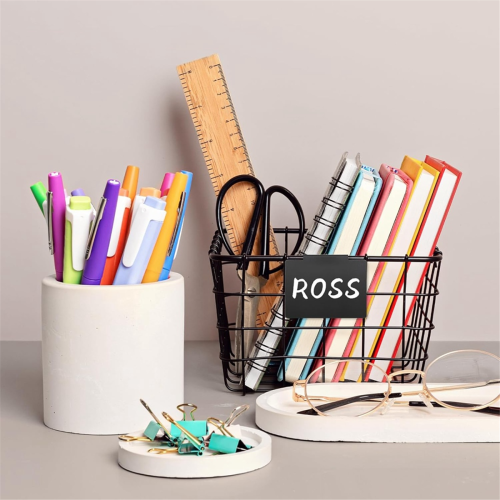 Basket Labels Clip on for Storage Bins - Plastic Removable Bin Dry Erase Labels,22PCS 2