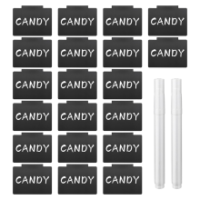 Basket Labels Clip on for Storage Bins - Plastic Removable Bin Dry Erase Labels,22PCS
