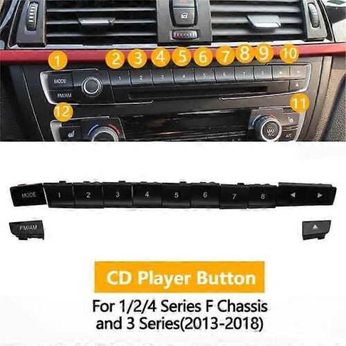 Fydun Boutons De Commande Chauffage Tableau De Bord Noirs - Kit Complet 3 Pièces Avec Bouton A/C Pour Volkswagen B5