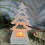 Christmas Tree and House Silicone Mold Set for DIY Cement Plaster Casting, Combination Decoration 1