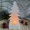 Christmas Tree and House Silicone Mold Set for DIY Cement Plaster Casting, Combination Decoration 3