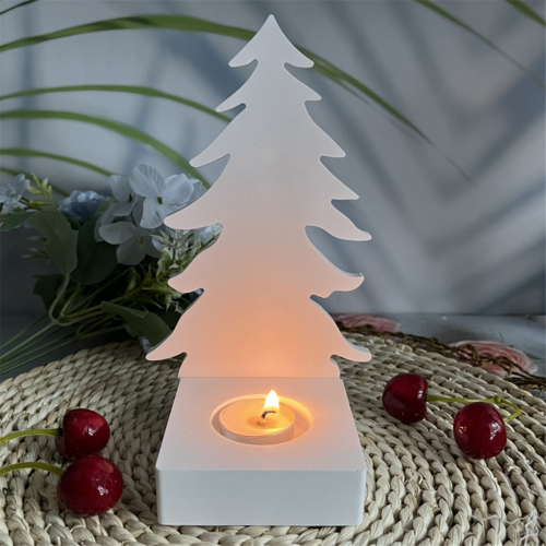 Christmas Tree and House Silicone Mold Set for DIY Cement Plaster Casting, Combination Decoration 2