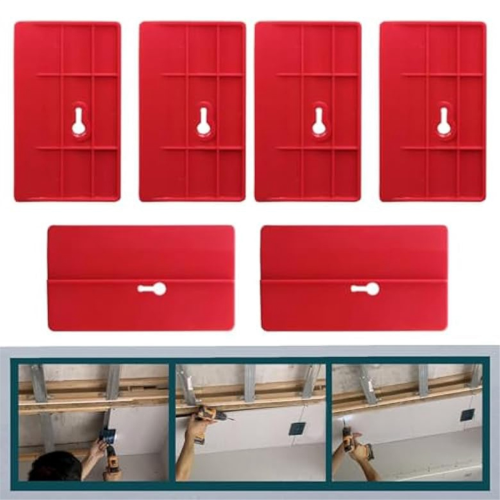 6pcs Drywall Fitting Tool Plasterboard Fixing Positioning and Fixing, in Place, Gypsum Plate 2