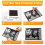 40Pcs Magnetic Sheets for Dies Storage, with Rubber Magnet Sheet, Die Cut Storage Essential Set Cutting 7