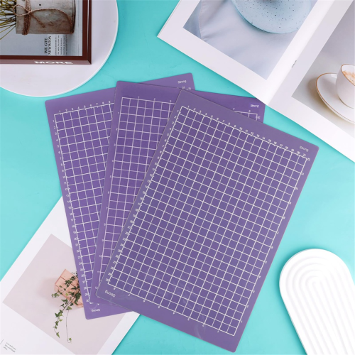 8.5x12inch Cutting Mat (Strong Grip), 3pcs Adhesive Mats Reusable Strong Grip Machine Replacement () 2