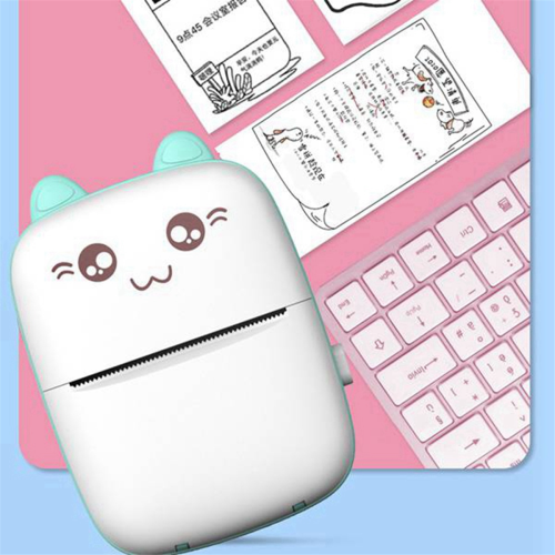 Mini Thermal Printer Portable Ink-Free Wirelessly BT 203dpi Photo Label Memo Wrong Question Printing 2