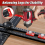 Woodworking 2 in 1 Drilling Positioning Ruler Combination Angle -Shaped Cabinet Hardware Jig 6