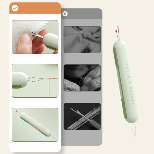 6PCS Seam Ripper,2 in 1 Needle Threader Ripper Threading and Remover Tool Threaders 1