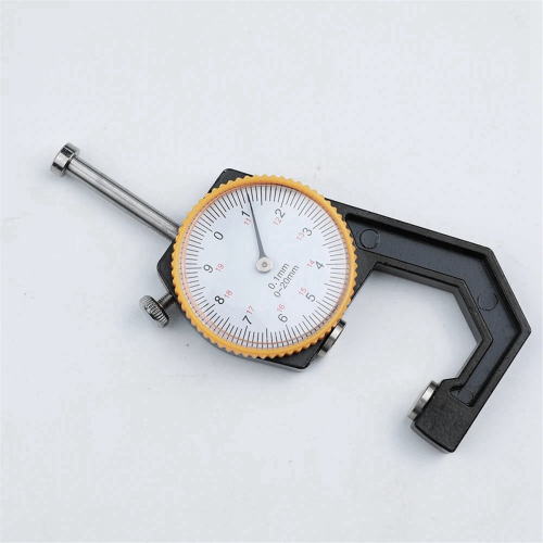 Portable Mini Thickness Gauge 0-20mm Pointer Handheld Flat Heads Paper 1