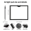 Rechargeable A3 Light Pad for ,Tracing Box with Stand and Clip,3 Colors Stepless Dimmable 6