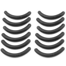 12 Stuecke aus schwarzem Gummi-Verfassungs-Werkzeug-Wimpernzange Ersatzkissen fuer Frauen