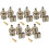 10 Setzt 3-Teilige Bnc-Rg58-Stecker-Crimpverbinder 1