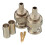 10 Setzt 3-Teilige Bnc-Rg58-Stecker-Crimpverbinder 5