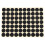 19Mm Circles Round Code Stickers Selbstklebende Klebeetiketten Schwarz 11