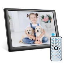 8" Digital Photo Frame, 1280×800 IPS Display Picture Frame with Remote Control, Photo Music Video Player, SD Card & USB Support for Home Office Gift