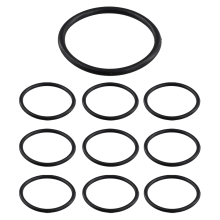 O-Ring, Dichtungsring, 10 Stueck, 45 mm x 3 mm, Nitrilkautschuk, Schwarz
