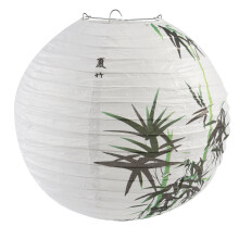 30cm Lampenschirm Papier Laterne Orientalisch Stil Licht Dekoration Chinesisch, Bambus