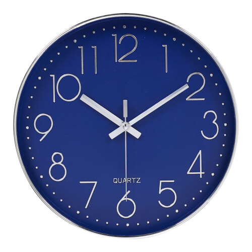 Living And Home 12 Inch Non-Ticking Wall Clock 2