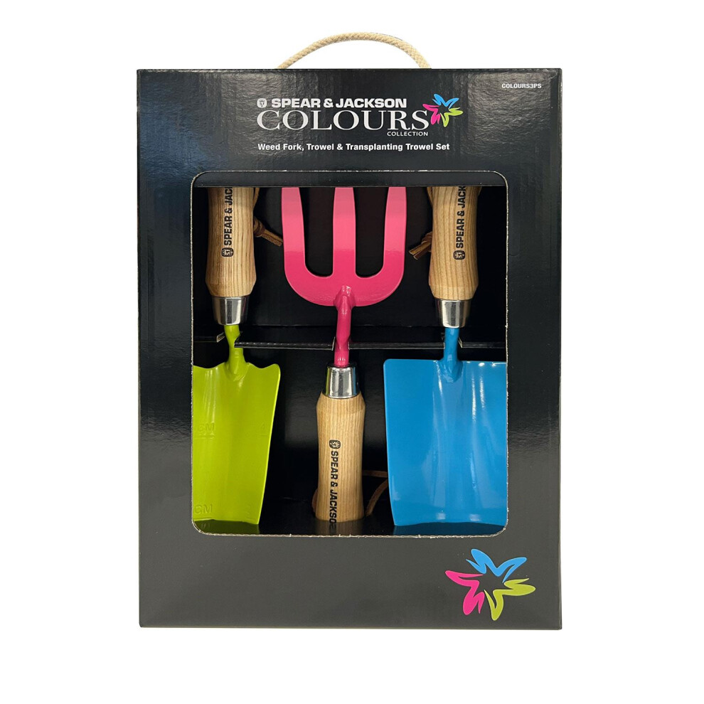 Spear & Jackson COLOURS3PS Colours 3 Piece Garden Hand Tool Gift Set