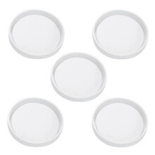 5 Pack Big Diy Rund Coaster Silikon Form, Durchmesser 3,15 / 8 Cm, Formen zum GießEn mit Harz, Zement