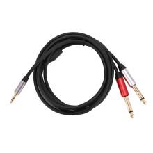3,5 Mm Bis Dual 6,5 Adapter Buchse Audiokabel Aux Kabel Klinken Splitter für Gitarren Mischer Verstärker Bass