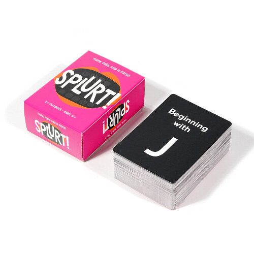 Splurt Think Fast Say It First Card Game Strategic Board Games Party Interactive