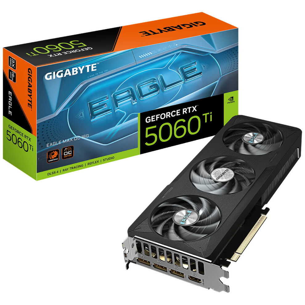 Gigabyte Rtx 5060 Ti Eagle Max Oc 16G Gv-N506teaglemax Oc-16Gd Gddr7