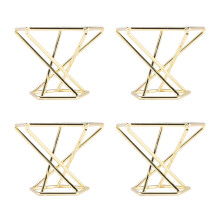4 StüCk Geometrische Luft Pflanzen Halter Luftpflanzen Rack Metall StäNder Pflanzer Regale Himmeli Tillandsien BehäLter
