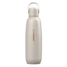 Bottiglia isotermica SODASTREAM - Fizz&amp;Go Cool - 0,9 L - Per macchina per acqua frizzante e soda - Mantiene freddo 12h - Sabbia