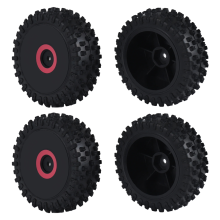 4 StüCk Vorder- und Reifen Rad für 124016 1/12 RC Auto Upgrade Teile