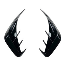 G20 Heck SchüRze Lippe Spoiler Seite Luft EntlüFtung Auslass Abdeckung Trim für - 3 Series 320I 325I 330I Helles Schwarz