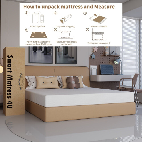 (Single) Hard Foam Mattress Bed in a Box