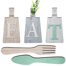 Schneidebrett-Essensschild-Set zum AufhäNgen, Kunst, KüChe, Essensschild, und , Wand- KüChendekoration, A