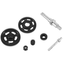 Getriebestahl-Stirnradsatz für 1/24 RC Crawler Axial SCX24 AXI90081 AXI00002 C10 AXI00001 Upgrade-Teile