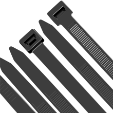 100Er-Pack Robuste Kabelbinder, 12 , 7,6 mm Kunststoffkabelbinder mit 70 Kg Zugfestigkeit, UV-BestäNdig