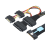 Server-Adapterkabel Slimline SAS MCIO 8i 74P auf 2-SFF 8639+15P Netzteil-Server-Multifunktionskabel 2