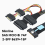 Server-Adapterkabel Slimline SAS MCIO 8i 74P auf 2-SFF 8639+15P Netzteil-Server-Multifunktionskabel 3