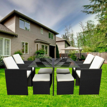 8 SEATER RATTAN GARDEN FURNITURE SET CHAIRS SOFA TABLE OUTDOOR PATIO WICKER SET
