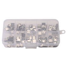 100 teile/los 10 modelle typ-c usb-ladedock-anschlüsse mischen sie 6-polige und 16-polige verwendung für reparatursätze telefone digitale produkte
