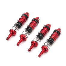 4 StüCke Metall StoßDäMpfer DäMpfer für SCY 16101 16102 16103 1/16 RC Auto Upgrades Teile ZubehöR,Rot