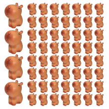 Mini-Capybara-Statue Aus Kunstharz, Capybara-Modell-Ornamente, Miniaturtiere, Bastelornamente für Den Schreibtisch im Freien