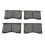 4PCS Disc Brake Pads Highly Suppressed Low Noise 3