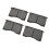 4PCS Disc Brake Pads Highly Suppressed Low Noise 2