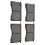 4PCS Disc Brake Pads Highly Suppressed Low Noise 9